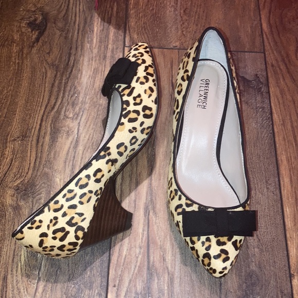 Leopard/Cheetah Print Heels - Picture 7 of 7
